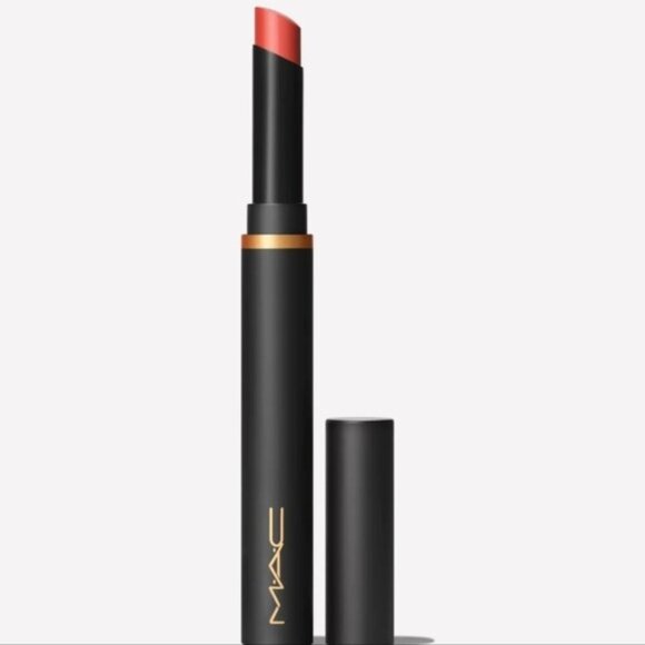 MAC Sweet Cinnamon Powder Kiss Velvet Blur Slim Stick Lipstick  .07oz NEW IN BOX - Picture 1 of 6